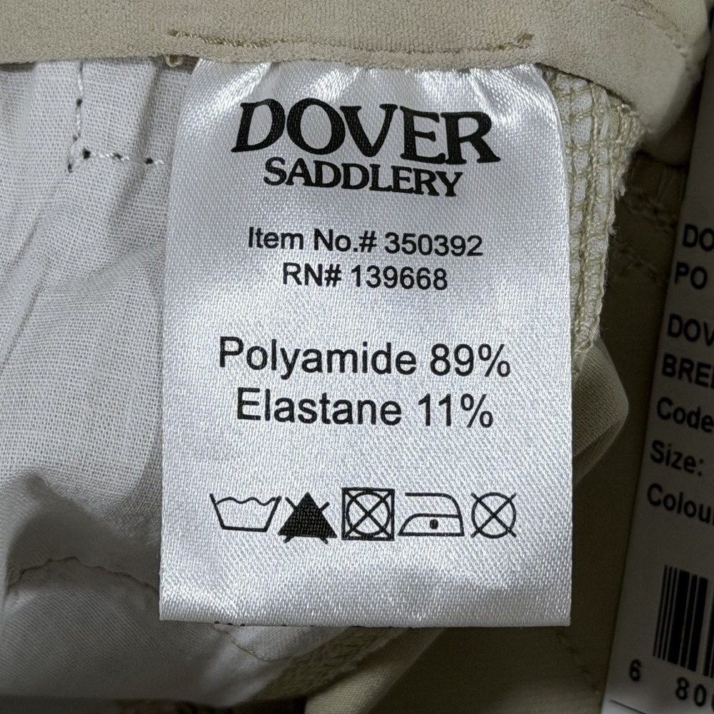 Dover Saddlery Full seat Riding Breeches in Beige - Picture 10 of 10